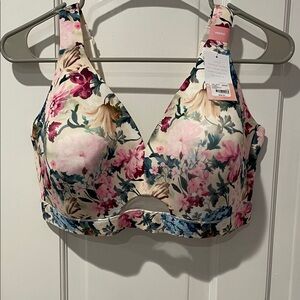 Cacique Multicolor Floral Bra